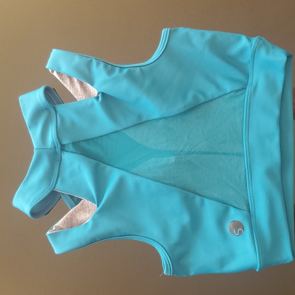 Teal Crop Top/Sports Bra from Five Dancewear